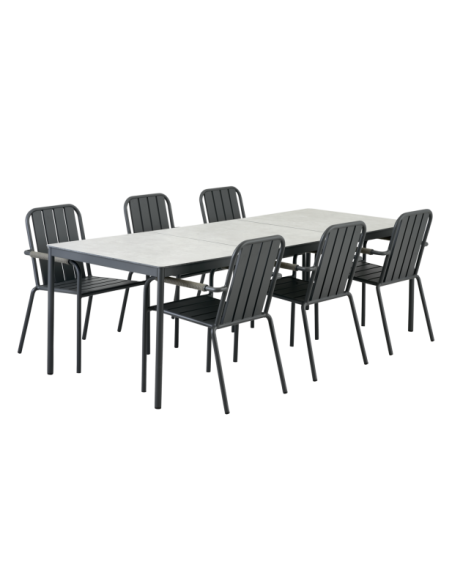 Base de Mesa Exterior NOX 240x90 cm, Aluminio / Antracita - Brafab