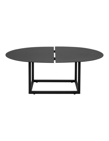 Mesa de Centro Exterior OLIVE 80x110 cm, Aluminio / Negro - Brafab