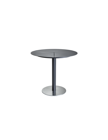 Mesa Bistró Redonda Exterior PEACE Ø80 cm, Aluminio / Antracita - Brafab