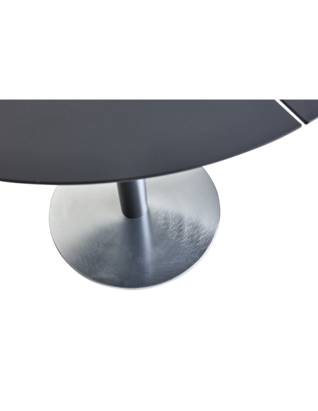 Mesa Bistró Redonda Exterior PEACE Ø80 cm, Aluminio / Antracita - Brafab