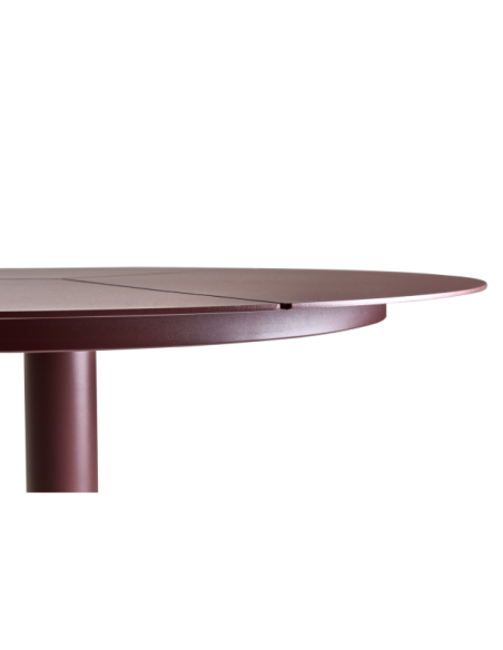Mesa Bistró Redonda Exterior PEACE Ø80 cm, Aluminio / Rojo - Brafab
