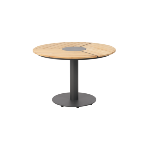 Mesa Exterior PEACE WOOD Ø110 cm de Comedor, Aluminio,...