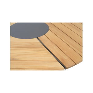 Mesa Exterior PEACE WOOD Ø150 cm de Comedor, Aluminio,... 2