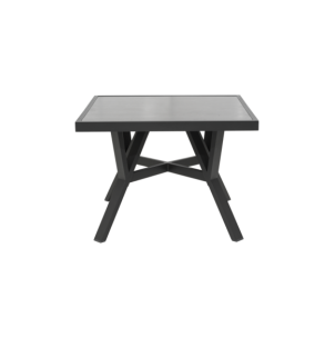 Mesa de Centro Alta Exterior SAMVARO 90x90 cm, Aluminio,... 2