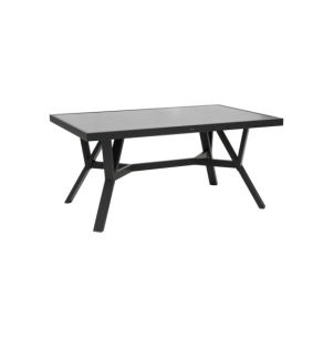 Mesa de Centro Alta Exterior SAMVARO 140x90 cm, Aluminio,...