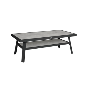 Mesa de Centro Baja Exterior SAMVARO 140x70 cm, Aluminio...