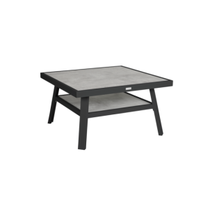 Mesa de Centro Baja Exterior SAMVARO 90x90 cm, Aluminio /...