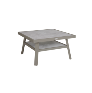 Mesa de Centro Baja Exterior SAMVARO 90x90 cm, Aluminio /...