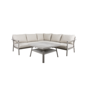 Mesa de Centro Baja Exterior SAMVARO 90x90 cm, Aluminio /... 2