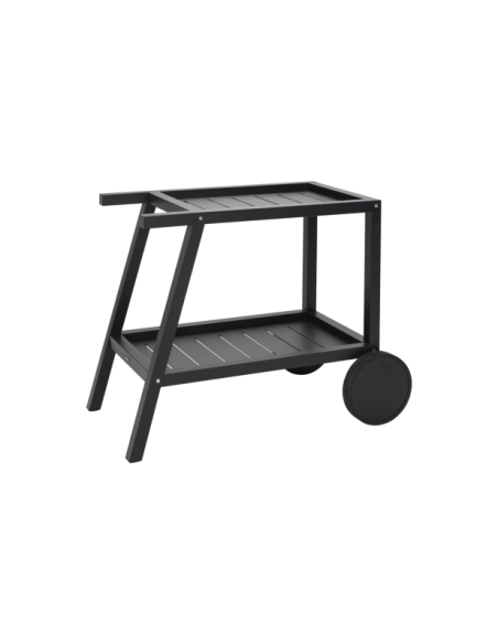 Carrito Exterior SAMVARO 86x49 cm, Aluminio / Negro - Brafab