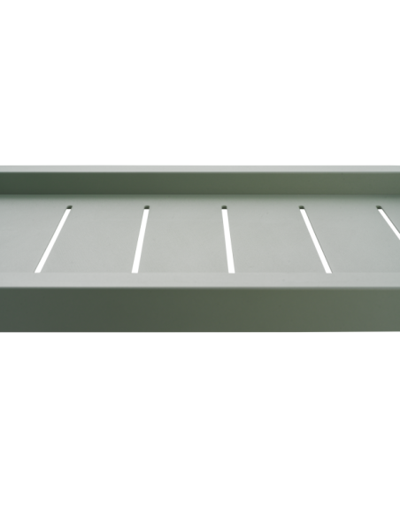 Carrito Exterior SAMVARO 86x49 cm, Aluminio / Verde Empolvado - Brafab