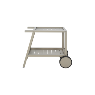 Carrito Exterior SAMVARO 86x49 cm, Aluminio / Caqui - Brafab 2