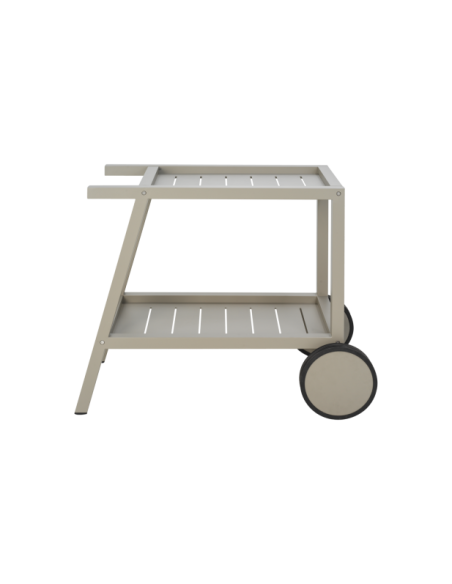 Carrito Exterior SAMVARO 86x49 cm, Aluminio / Caqui - Brafab