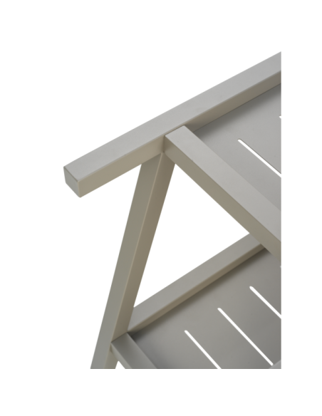 Carrito Exterior SAMVARO 86x49 cm, Aluminio / Caqui - Brafab