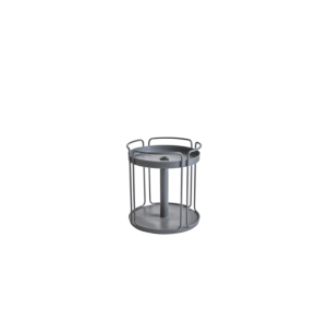 Mesa Auxiliar Exterior SHADY Ø53 cm, Aluminio / Antracita...