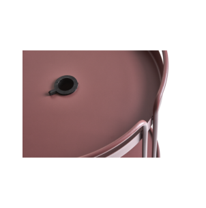 Mesa Auxiliar Exterior SHADY Ø53 cm, Aluminio / Rojo Zin... 2