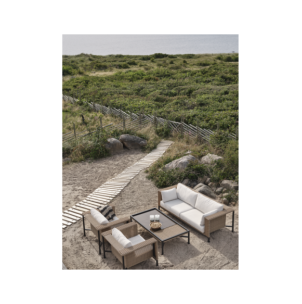 Mesa de Centro Exterior SHELL 150x80 cm, Aluminio, Ratán... 2