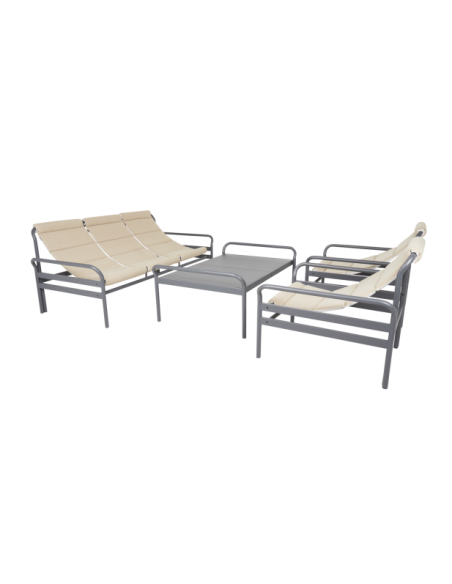 Mesa de Centro Exterior SLING 135x85 cm, Aluminio / Antracita - Brafab