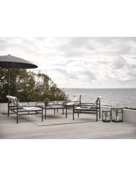 Mesa de Centro Exterior SLING 135x85 cm, Aluminio / Antracita - Brafab