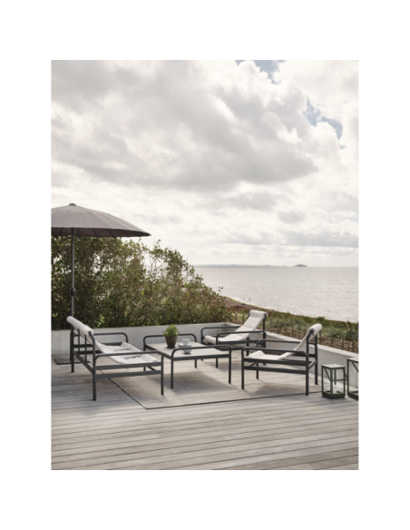 Mesa de Centro Exterior SLING 135x85 cm, Aluminio / Antracita - Brafab