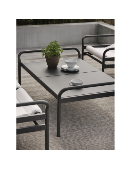 Mesa de Centro Exterior SLING 135x85 cm, Aluminio / Antracita - Brafab