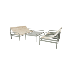 Mesa de Centro Exterior SLING 135x85 cm, Aluminio / Verde... 2