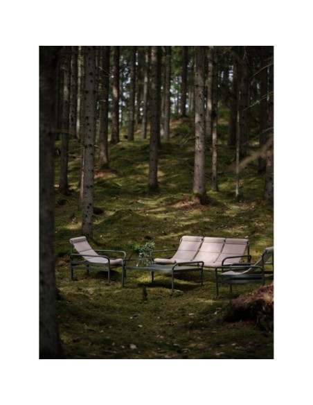 Mesa de Centro Exterior SLING 135x85 cm, Aluminio / Verde Nórdico - Brafab