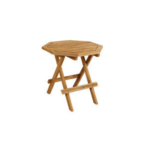 Mesa Auxiliar Exterior SYROS Ø50 cm, Madera de Teca /...