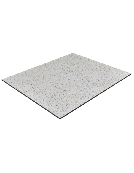 Tablero de Mesa Exterior TALANCE 79x79 cm, Laminado / Beige / Terrazo - Brafab