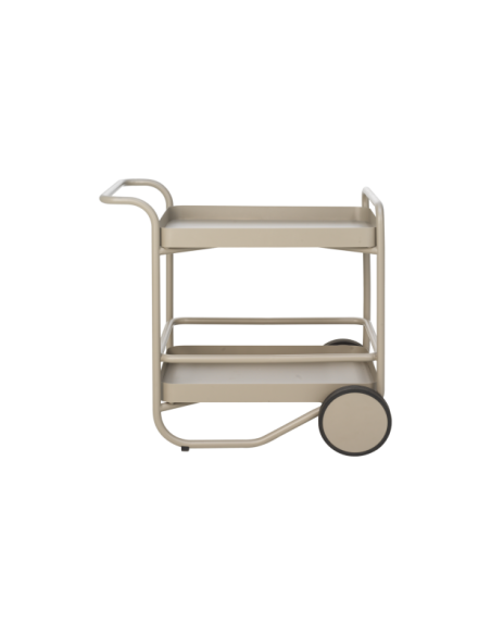 Carrito Exterior TROLLY 88x59 cm, Aluminio / Caqui - Brafab