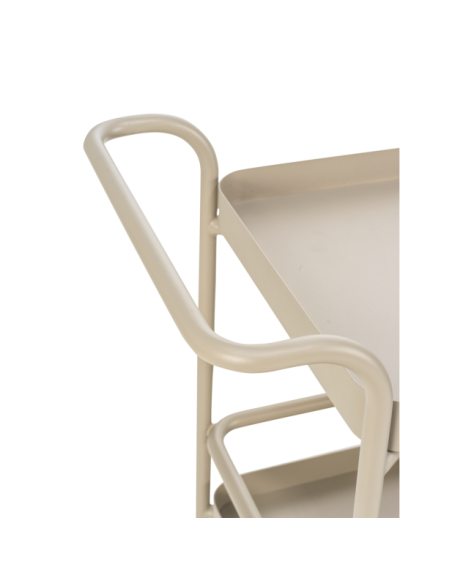 Carrito Exterior TROLLY 88x59 cm, Aluminio / Caqui - Brafab