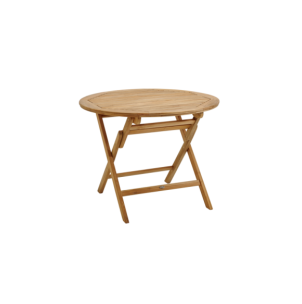 Mesa Plegable Exterior TURIN Ø100 cm de Comedor, Madera...