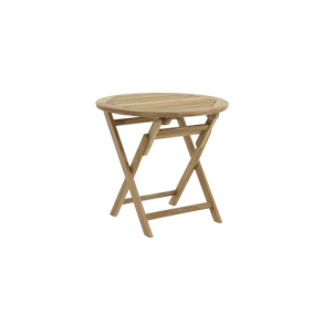 Mesa Plegable Exterior TURIN Ø80 cm de Comedor, Madera de... 2
