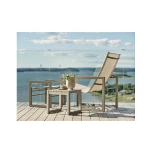 Mesa Auxiliar Exterior VEVI 40x40 cm, Aluminio / Caqui -... 2