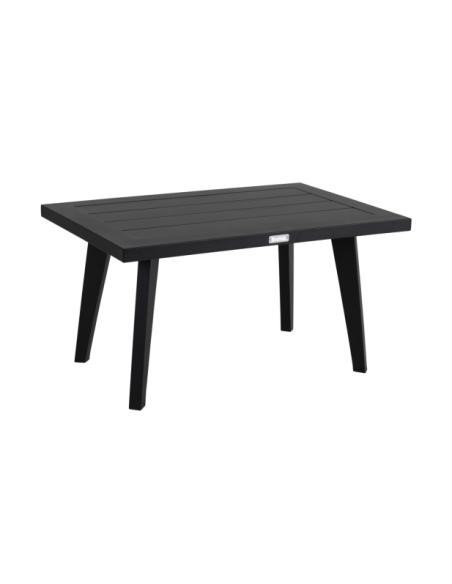 Mesa de Centro Exterior VILLAC 75x50 cm, Aluminio / Negro - Brafab