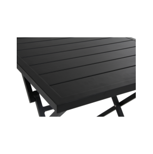 Mesa Bistró Plegable Exterior WILKIE 72x72 cm, Aluminio... 2