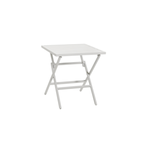 Mesa Bistró Plegable Exterior WILKIE 72x72 cm, Aluminio... 2
