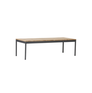 Mesa de Centro Exterior ZALONGO 150x60 cm, Madera de Teca...