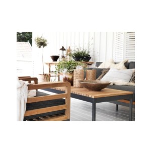 Mesa de Centro Exterior ZALONGO 150x60 cm, Madera de Teca... 2