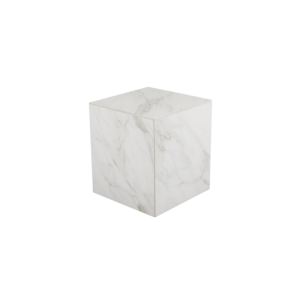 Mesa de Centro Exterior ZTEN 40x40 cm, Piedra compuesta,...