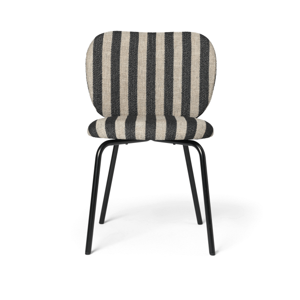 Silla de Comedor RICO, Textil Arena / Negro - Ferm Living; 1104269206