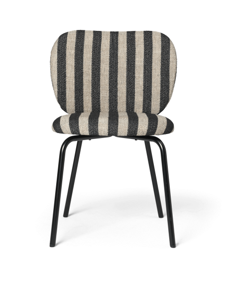 Silla de Comedor RICO, Textil Arena / Negro - Ferm Living; 1104269206
