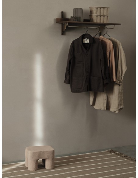 Taburete Bajo PODO, Algodón / Cartón Reciclado FSC™ Rosa - Ferm Living