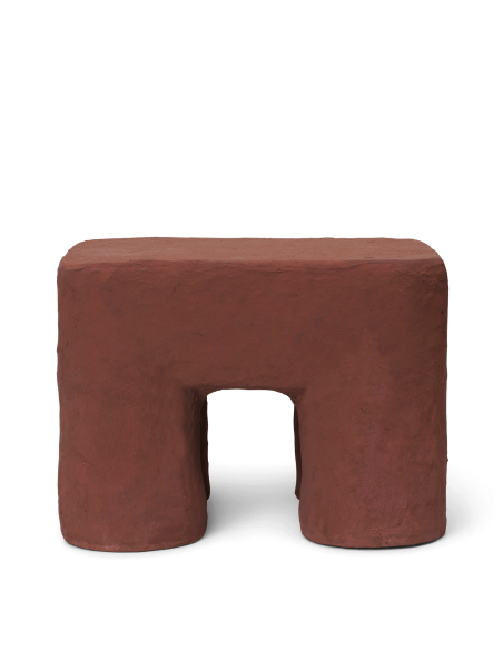 Taburete Bajo PODO, Algodón / Cartón Reciclado FSC™ Terracota - Ferm Living