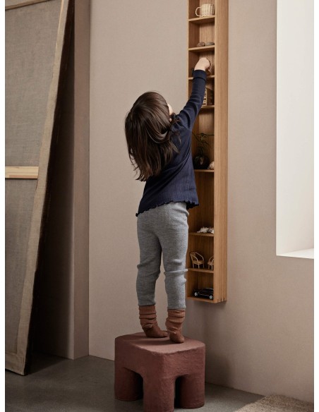 Taburete Bajo PODO, Algodón / Cartón Reciclado FSC™ Terracota - Ferm Living