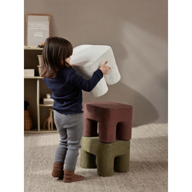 Taburete Bajo PODO, Algodón / Cartón...