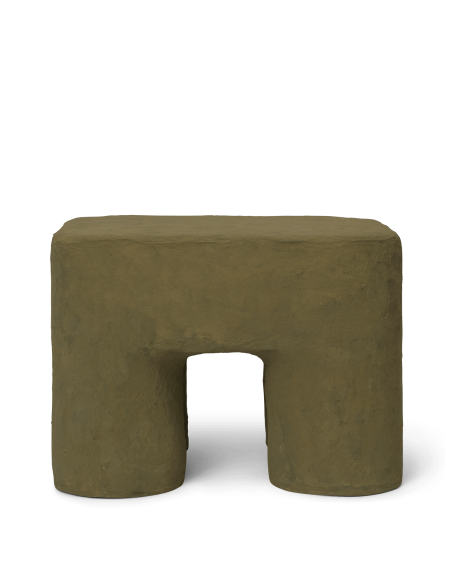Taburete Bajo PODO, Algodón / Cartón Reciclado FSC™ Caqui - Ferm Living