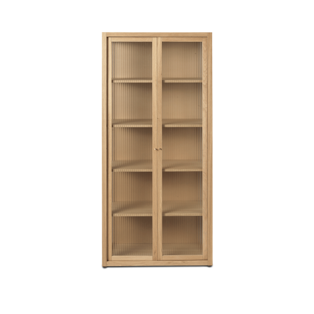 Vitrina REED 155x70cm, Roble Natural - Ferm Living; Vackart 1104269937