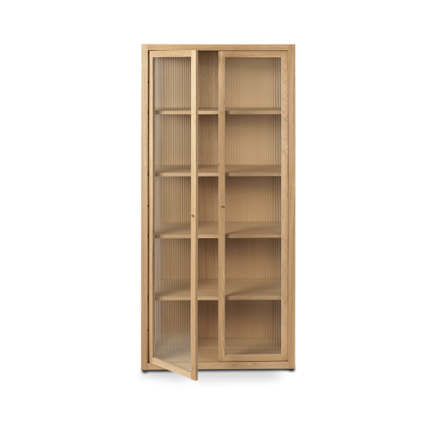 Vitrina REED 155x70 cm, Roble Natural...