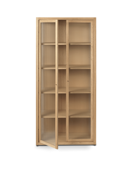 Vitrina REED 155x70 cm, Roble Natural - Ferm Living